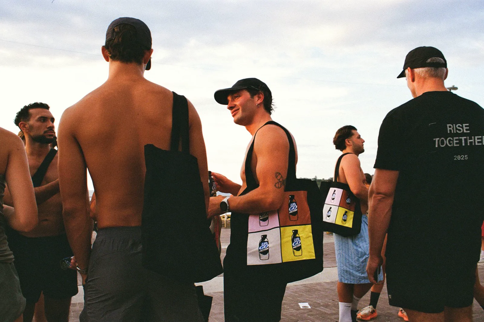 Festival crowd in the noisy community