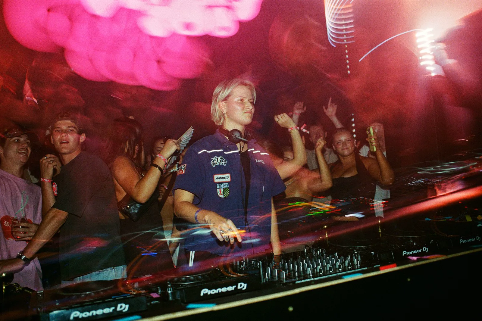 DJ set at a noisy live experience